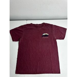 Breckinridge Colorado Cotton T-shirt Size M Burgundy